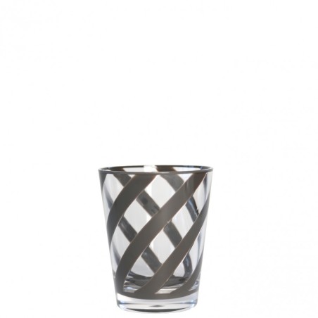 Verre en Méthacrylate Spirale Marron