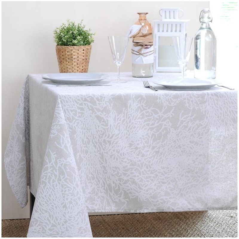Tissu Enduit Caledonie Blanc en 175cm