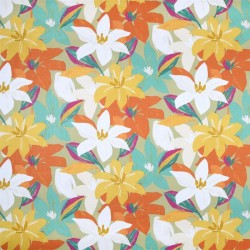 Tissu Enduit Vanina Orange 155cm