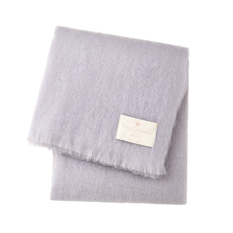 Plaid Mohair Silver par Yves Delorme