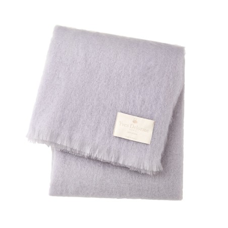 Plaid Mohair Silver par Yves Delorme