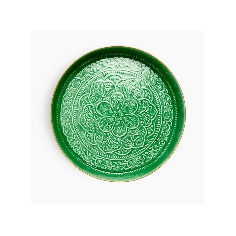 Plateau Berbère vert 62 cm par BazardeLuxe