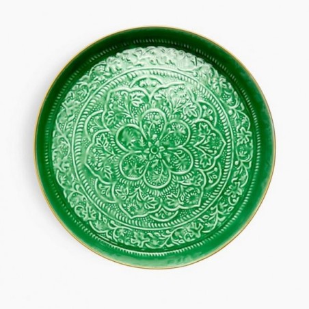 Plateau Berbère vert 62 cm par BazardeLuxe