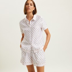 Pyjama short Chora blanc  par Laurence Tavernier