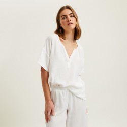 Pyjama Panaréa blanc par Laurence Tavernier