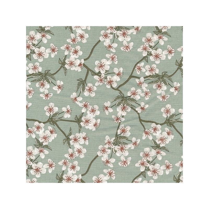 Toile Ciree PVC Amélie verte 143cm