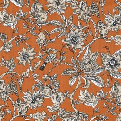 Tissu Enduit Azara Orange en 155cm