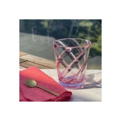 Verre en Méthacrylate Rose transparent