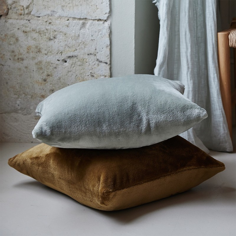 Housse de coussin Castor Kaki par Olivier Desforges