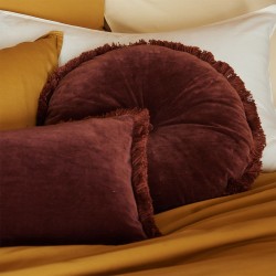 Housse de Coussin Romulus Acajou par Olivier Desforges