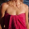 Drap de plage Zeus azalée par Olivier Desforges