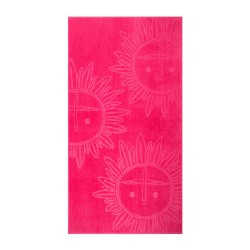 Drap de plage Zeus azalée par Olivier Desforges