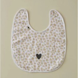 Lot de 3 bavoirs Petit coeur par Sylvie Thiriez