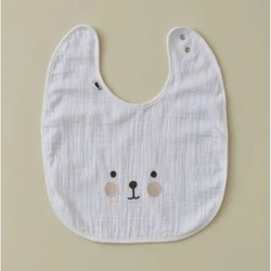 Lot de 3 bavoirs Petit coeur par Sylvie Thiriez