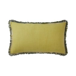 Housse de coussin Indira Olive par Olivier Desforges
