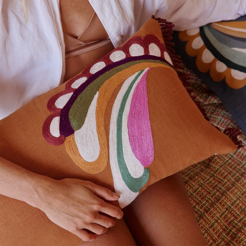 Housse de coussin Seventies Slenne par Olivier Desforges