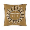 Housse de coussin Zeus ocre par Olivier Desforges