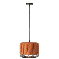 Plafonnier métal orange