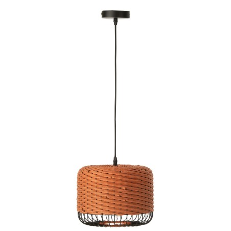 Plafonnier métal orange