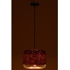 Plafonnier métal orange