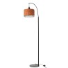 Lampe lanterne métal orange