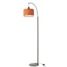 Lampe lanterne métal orange
