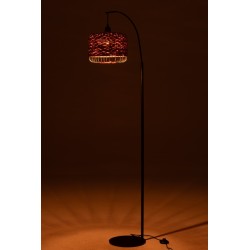 Lampe lanterne métal orange