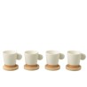 tasse café céramique blanc naturel base bambou
