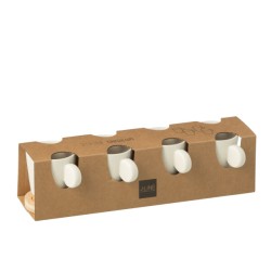 tasse café céramique blanc naturel base bambou