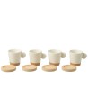 tasse café céramique blanc naturel base bambou
