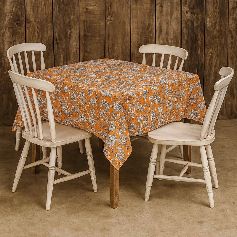 Tissu Enduit Azara Orange en 155cm