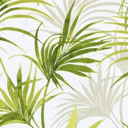 Tissu Enduit Tioute vert en 155cm