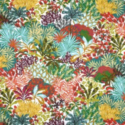 Tissu Enduit Garrigue multico en 155cm