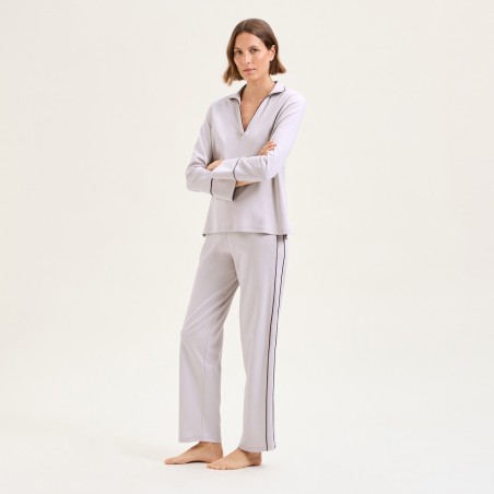 Pyjama Paola greige par Laurence Tavernier