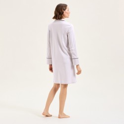 Chemise de nuit courte Paola greige par Laurence Tavernier