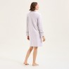 Chemise de nuit courte Paola greige par Laurence Tavernier