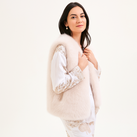 Gilet court Colette par Laurence Tavernier