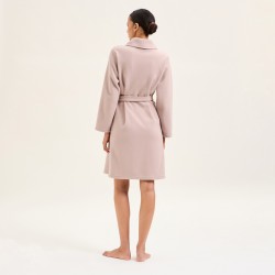 Robe de chambre Ninon beige par Laurence Tavernier