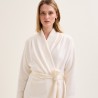 Robe de chambre Sarah lait par Laurence Tavernier