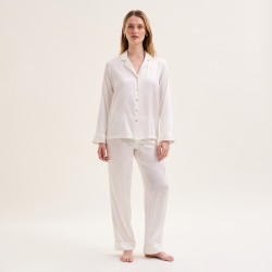 Pyjama Constance écru soie...