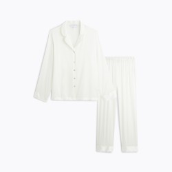 Pyjama Constance écru soie par Laurence Tavernier