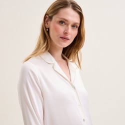 Pyjama Constance écru soie par Laurence Tavernier