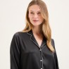 Pyjama Constance Charcoal soie par Laurence Tavernier