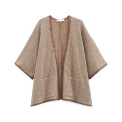 Poncho Anna noisette par Laurence Tavernier