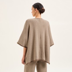 Poncho Anna noisette par Laurence Tavernier