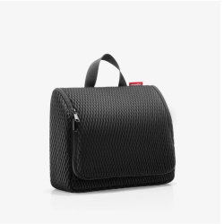 Trousse de toilette XL à suspendre Mesh black par reisenthel