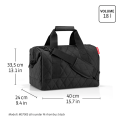 Sac de voyage Twist marron M par Reisenthel