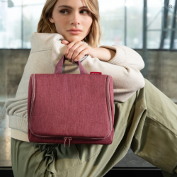 Trousse de toilette XL à suspendre Twist marron par reisenthel