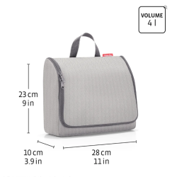 Trousse de toilette XL à suspendre Twist marron par reisenthel