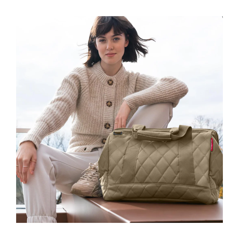 Sac de voyage Rhombus olive M par Reisenthel